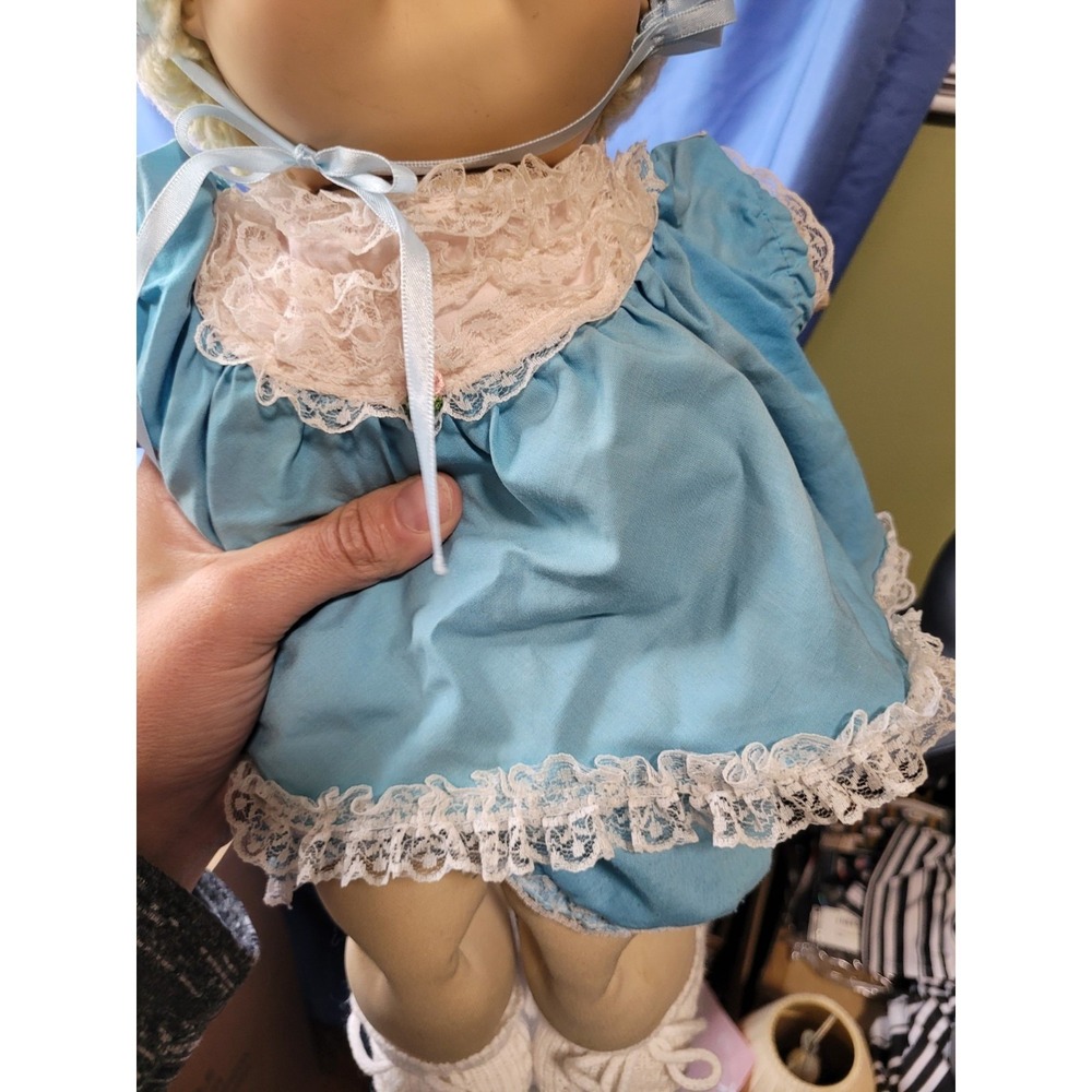 1983 Lemon Loop Xavier Roberts Cabbage Patch Doll Blue Eyes First Tooth - Picture 7 of 16